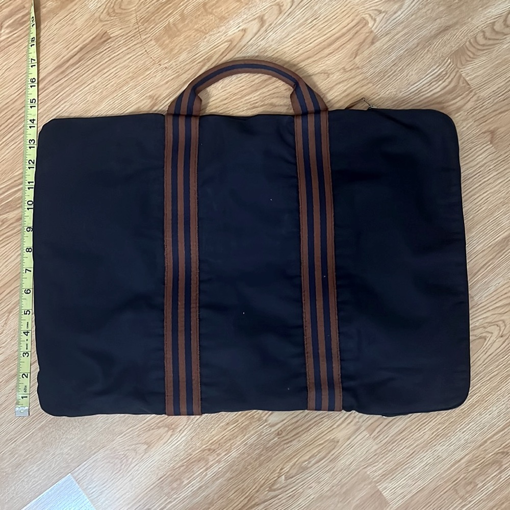 Authentic Hermes Business Bag/ brief case/ document case. Canvas. OBO